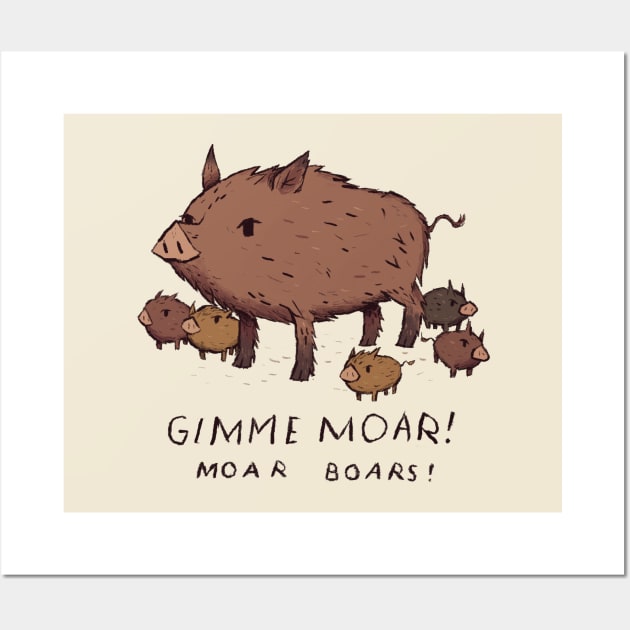 Moar Boar Wall Art by Louisros